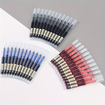 30pcs Quick-Dry Gel Pens - 0.5mm Fine Tip, Black, Blue, Red | Smooth Writing, Fast-Drying Ink, Durable for Students, Office, and Everyday Use